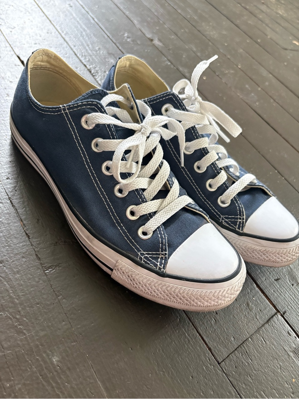 Women's Low-Top Navy Converse All Stars